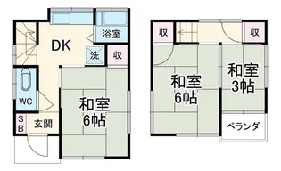 埼玉県飯能市大字岩沢【一戸建】の間取り