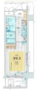 大阪府堺市堺区住吉橋町2【マンション】の間取り