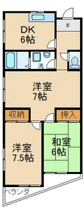 谷埼ハイツ【2階】の間取り