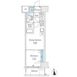 プレイズシード浄心【1階】の間取り