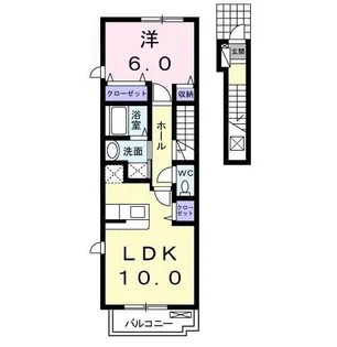 東京都八王子市西片倉1【アパート】の間取り