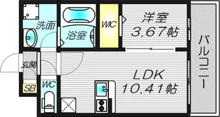 大阪府大阪市北区黒崎町【マンション】の間取り