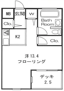 Timber Apartment【1階】の間取り