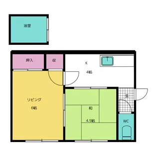 第1ねぶた荘【1階】の間取り