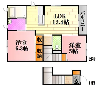 ドリームフォレストS【2階】の間取り