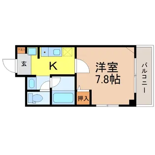 愛知県名古屋市熱田区玉の井町【マンション】の間取り