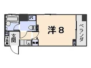 グランディオス京都東【2階】の間取り