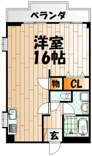 クレベール片野【6階】の間取り