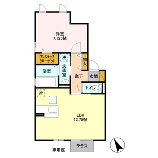 Belle Ville【1階】の間取り