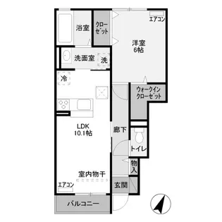 ヴァンヴェール【1階】の間取り