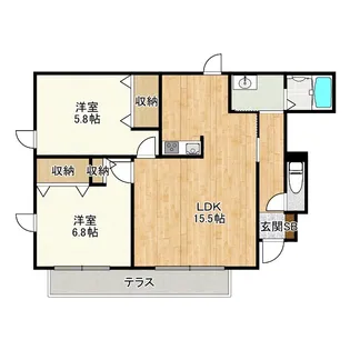 シャルマンパレス【1階】の間取り