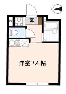 アンベリール・メゾン【1階】の間取り