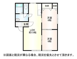 セゾンKM A棟【2階】の間取り