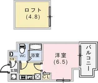 エステムコート神戸県庁前IVグランディオ【9階】の間取り