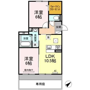 カーサ高須【1階】の間取り