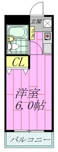 海楽新井マンション【4階】の間取り