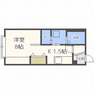 クレアN26【4階】の間取り