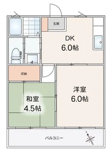 NKハイツI【3階】の間取り