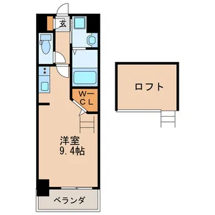 アプリーレ代官町【7階】の間取り