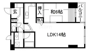 レトロマンションIV【4階】の間取り
