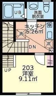 メゾンセレーヌ【2階】の間取り