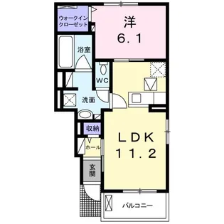 グレイスC【1階】の間取り