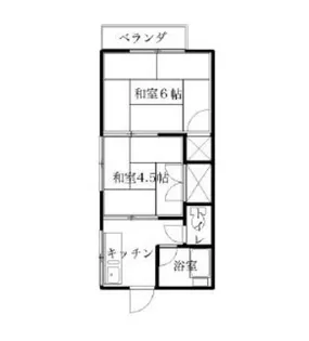 正美荘【2階】の間取り