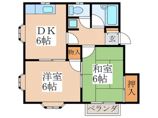 オレンジコート【2階】の間取り