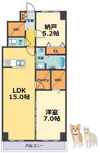 GROOVE上甲子園レジデンス【5階】の間取り