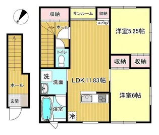 episode B棟【2階】の間取り