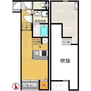 プレジール仙台【1階】の間取り