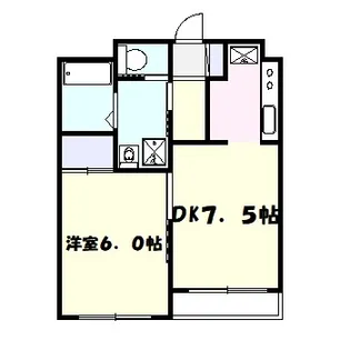 ウインドコート松波【2階】の間取り