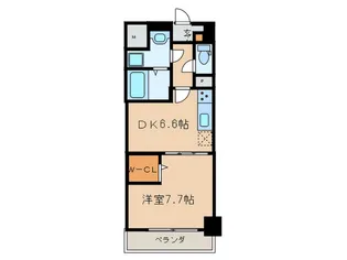 メイボートレス【4階】の間取り