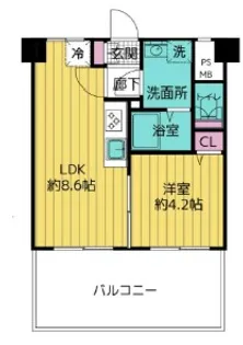 南青山コンド【5階】の間取り