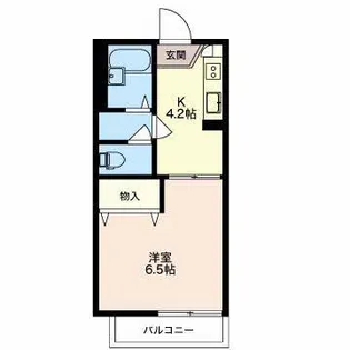 フレグランスエス【2階】の間取り