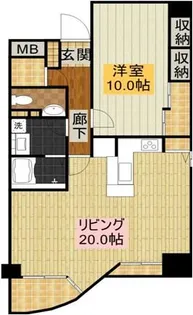 ディアシティ赤羽【4階】の間取り
