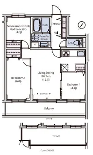 Weave Base -Heiwadai 平和台【1階】の間取り