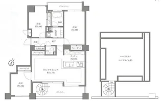 ロイヤルシーズン宮前平【7階】の間取り