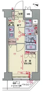 ブライズ荏原中延【11階】の間取り