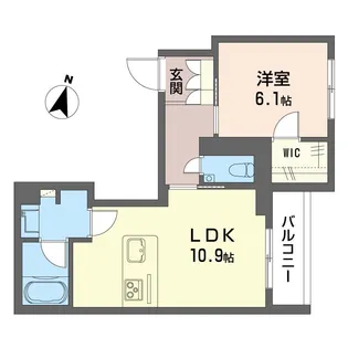 風香西新宿【3階】の間取り