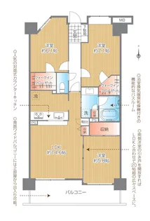 メロディハイム草加高砂【2階】の間取り