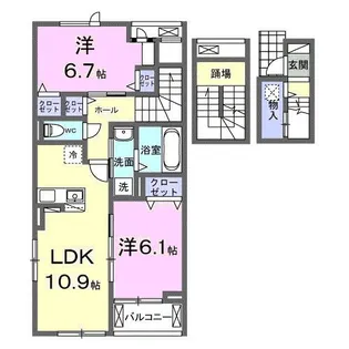 ヴィラ デ オーブVI【3階】の間取り