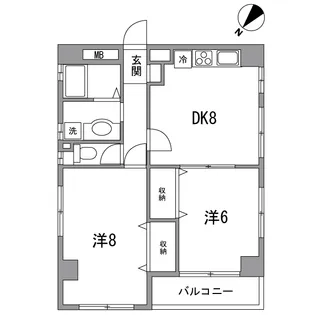 K.B MORISHITA【6階】の間取り