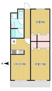 Rainbowほんま【2階】の間取り