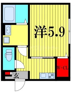 ル・カンフリエ柏中央【1階】の間取り