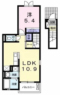 ベルソレイユ【2階】の間取り