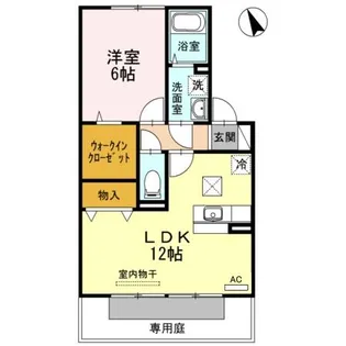 東一宮グリーンハイツII A棟【1階】の間取り