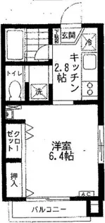 海神駅前カワイビル【2階】の間取り