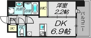 セレニテ十三ミラク【7階】の間取り