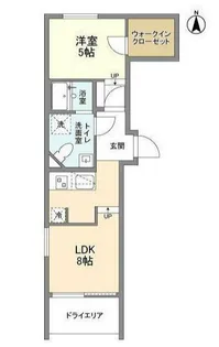 ミリアレジデンス早稲田山吹町【1階】の間取り